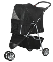 Honden buggy Zwart