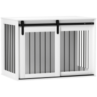 Honden Bench met schuifdeur 98x58x61cm Wit