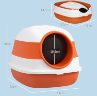 Katten bak 52 x 41 x 38 cm Wit Orange