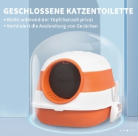 Katten bak 52 x 41 x 38 cm Wit Orange