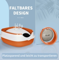 Katten bak 52 x 41 x 38 cm Wit Orange