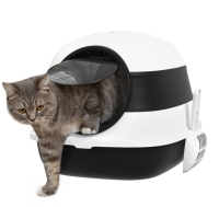 Katten bak 52 x 41 x 38 cm Wit zwart