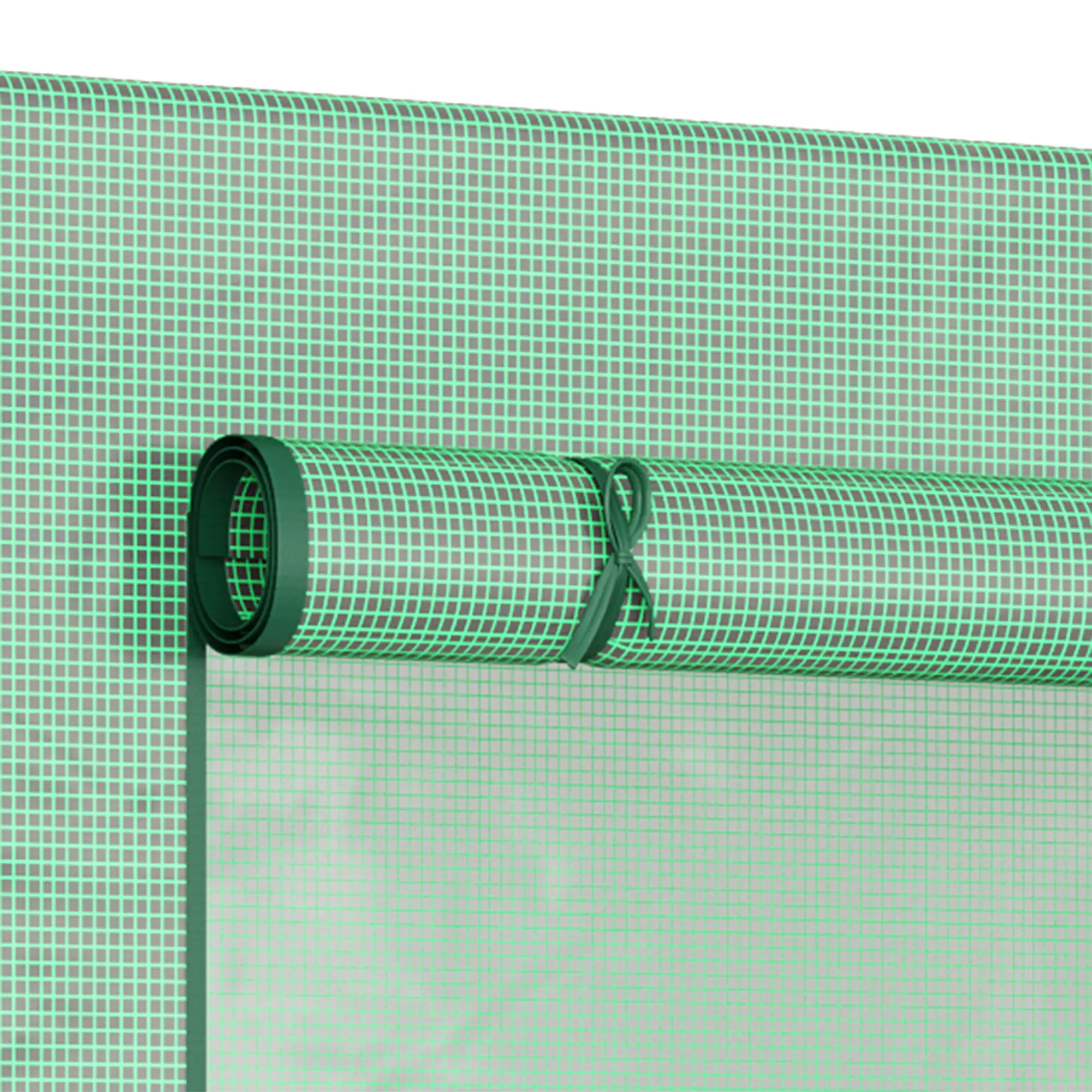Kweekkas met Oproldeur 200 x 76 x 168 cm, Groen