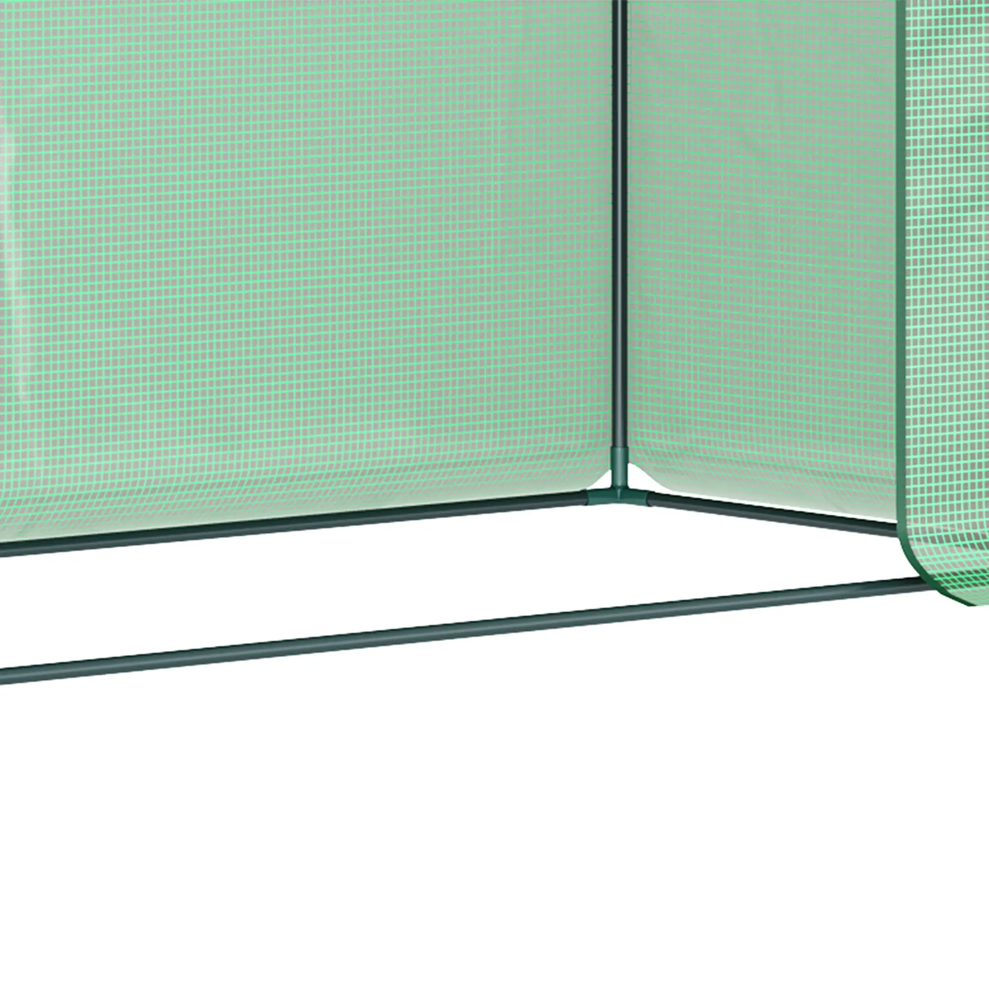 Kweekkas met Oproldeur 200 x 76 x 168 cm, Groen